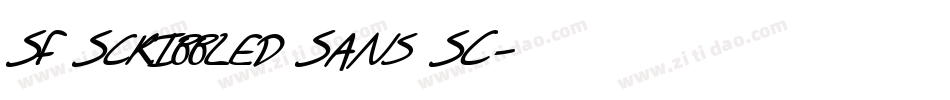 SF Scribbled Sans SC字体转换